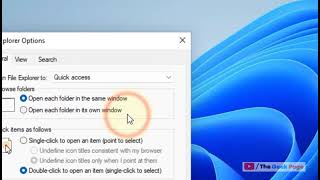 Disable Quick Access in Windows 11 File Explorer