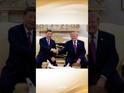 President Xi holds small-group exchanges with President Trump