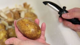 Peel Potatoes Fast
