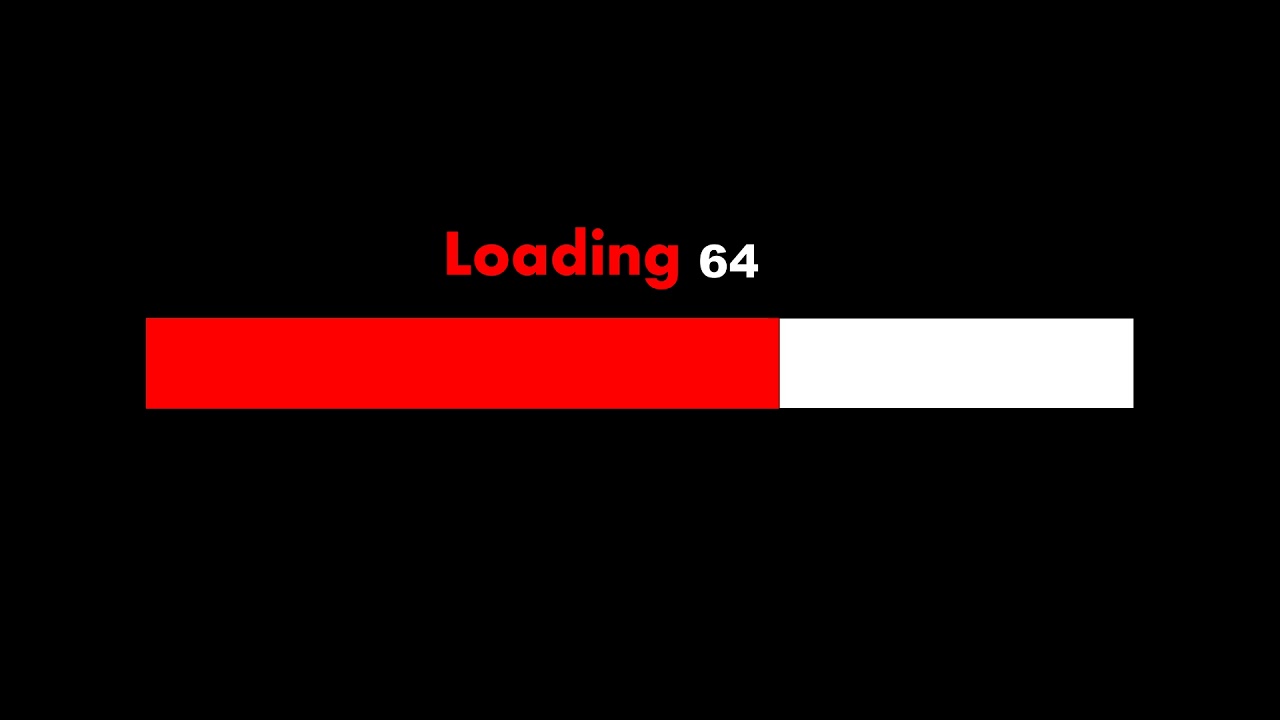 Loading Progress Bar Effect | Free Stock Footage | Loading Animation