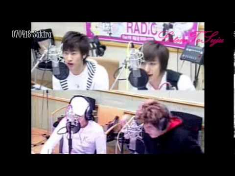 070418 Sukira Teuk, Hyuk, Kyu & Shindong sing Accapella