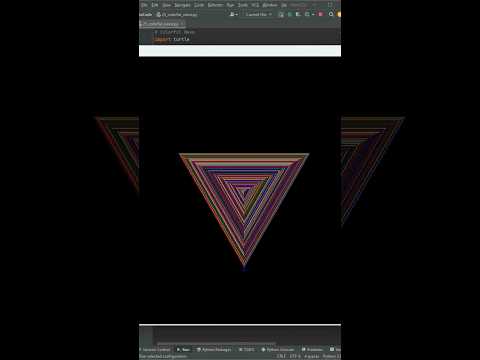 Python Turtle Fun 25 Creating A Colorful Triangle Wave Using Python Turtle Matrixcode