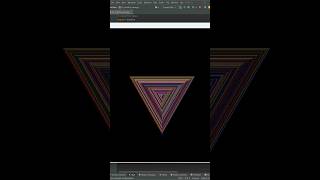 Python Turtle Fun #25 | Creating a Colorful Triangle Wave Using Python Turtle! 🐢✨ #matrixcode