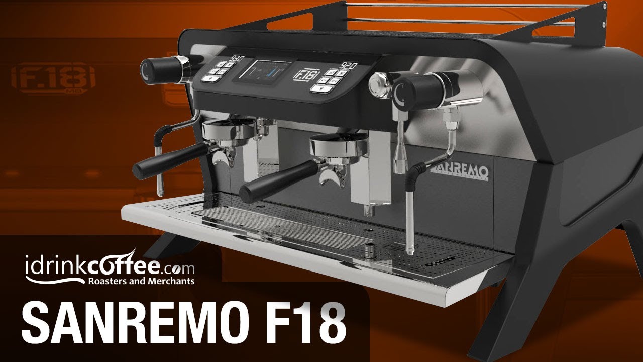 Sanremo F18 Tall Espresso Machine - 2 Groups -  Black video