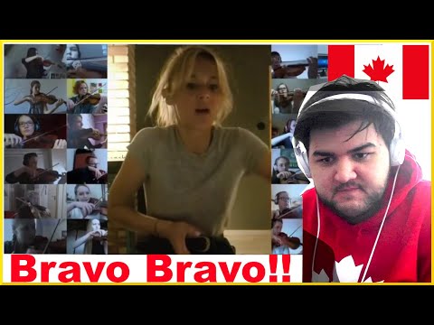 Orkiestra online #wdomuzagrane - "Co mi Panie dasz" (arr. Adam Sztaba) | CANADIAN REACTS
