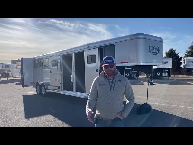 Preview image of 2021 Logan Coach Bullseye 4 Horse Gooseneck youtube video