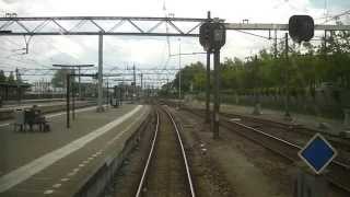 preview picture of video '[cabinerit] A train driver's view: Dordrecht - Roosendaal, VIRM, 09-Aug-2014.'