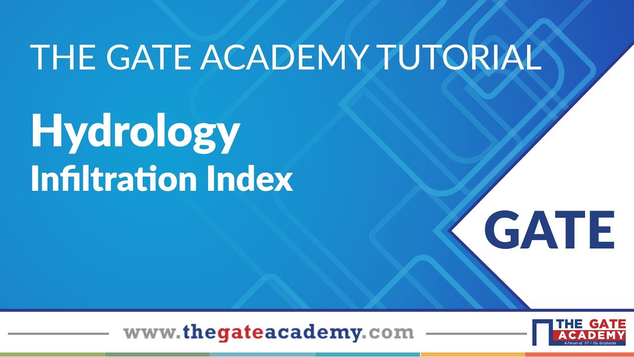 Infiltration Index | Hydrology | CE
