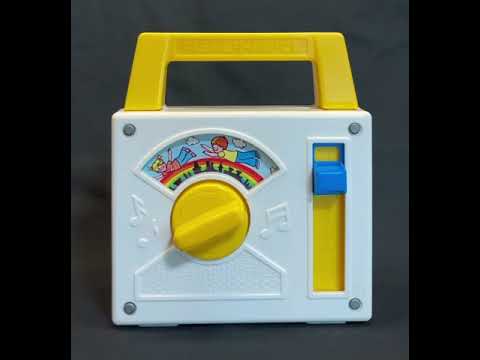 Vintage 1981 Fisher Price “Over The Rainbow" Tote-A-Tune Music Box Radio