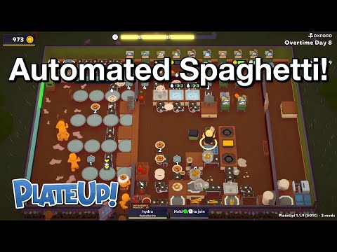 Solo Day 1 to Auto Spaghetti on OT8! - Automation - PlateUp!
