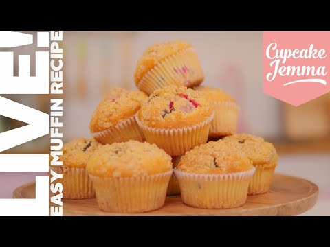 The BEST Muffin Recipe EVER - LIVE! | Cupcake Jemma