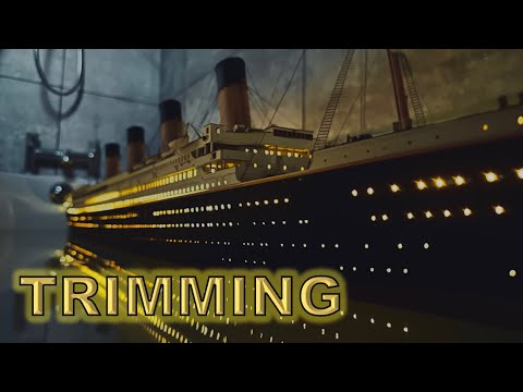 Radio Control Trumpeter 1:200 Titanic Build Part 90 - Trimming