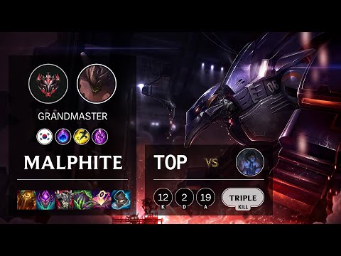 Malphite Top vs Sylas - KR Grandmaster Patch 10.25