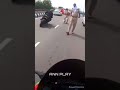 Police Attack Bike Rider Shorts