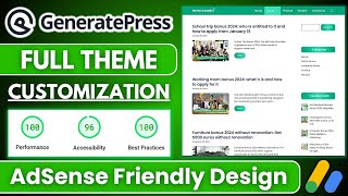 GeneratePress Theme Customization 2025 Make Your Website AdSense Friendly And Responsive