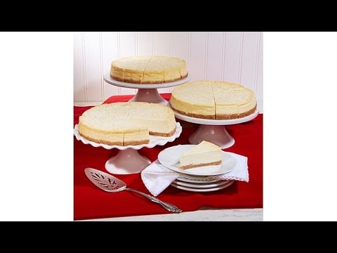 David's Cookies Set of 3 8" New York Style Cheesecakes