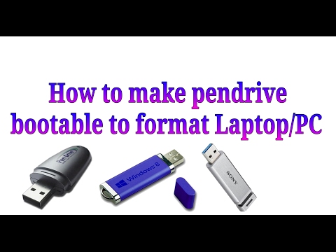 How to make bootable usb pendrive for windows 7, 8, 10 Video