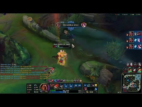 League of Legends Dreadnova Darius Quadra Kill