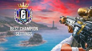 The NO RECOIL Console Champion Settings For operation silent hunt  - RAINBOW SIX SIEGE