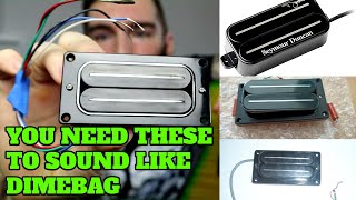 Video thumbnail for HOW TO SOUND LIKE DIMEBAG (Bill Lawrence vs Seymour Duncan) by Eric Mrtn