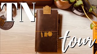 Midori Travelers Notebook Set Up | Spiritual TN Tour | Isaiah 40:8 Watercolor