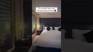 World&rsquo;s first & only gold-plated hotel 🤯🌟⚱️#luxuryhotels #hotel #shorts
