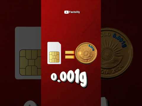 SIM Card Gold Secret You Didn’t Know! 😱 #facts #simcard #goldfacts #techfacts #hindifacts