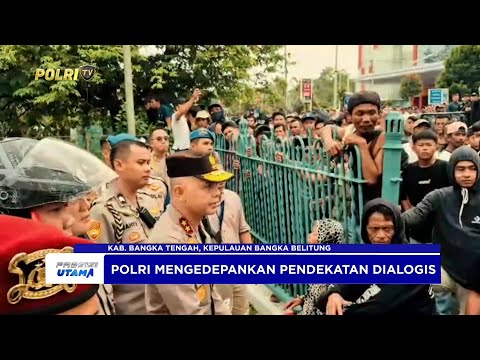 POLDA KEPULAUAN BABEL AMANKAN AKSI UNJUK RASA