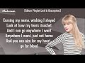 Taylor Swift - My Tears Ricochet [HD Lyrics]