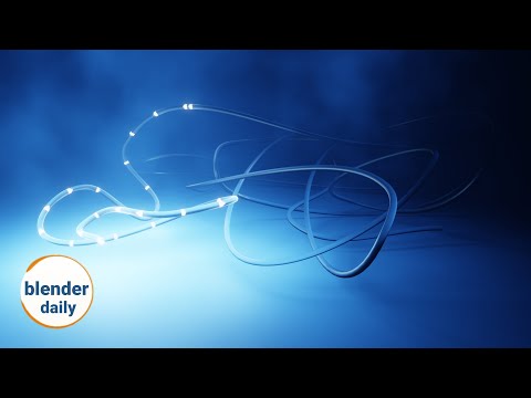 The tubes: Lights instancing | Blender Geonodes Daily, tip 73