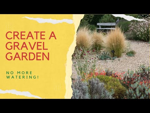 How to make a gravel garden or border - beautiful drought tolerant gardening!