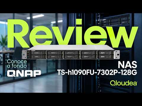 Review QNAP TS-h1090FU-7302P-128G: almacenamiento All-Flash para empresas en 1U