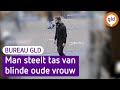 Laffe dief steelt tas en blindenstok van oudere vrouw | Bureau GLD