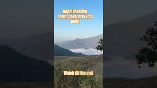 Massive Earthquake 2015 in Nepal epic center (Gorkha district) seen from my village