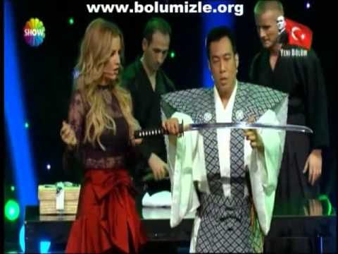 Samurai Ryan Hayashi "Human Cutting Board" Act on Turkish Television's Greatest Show
