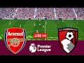 [LIVE] Arsenal vs Bournemouth Premier League 23/24 Full Match - Video Game Simulation