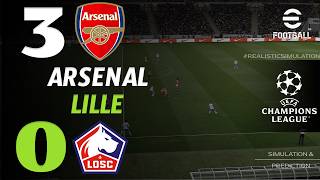 🔴 Arsenal vs Lille 3 - 0 | HIGHLIGHTS & GOAL | Champions League 2026 – Live eFootball Simulation