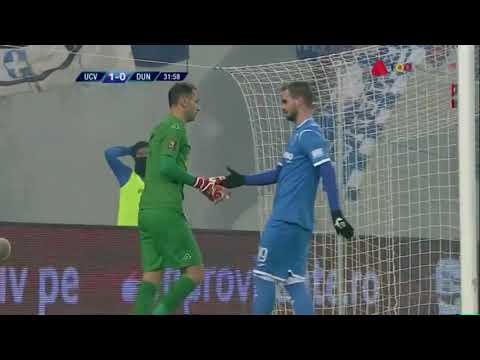 U Craiova - Dunarea Calarasi 1-0 Sut plasat al lui Bancu - Liga 1 Etapa 17