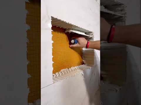 How to Tile a Shower Niche #diy #tools #construction