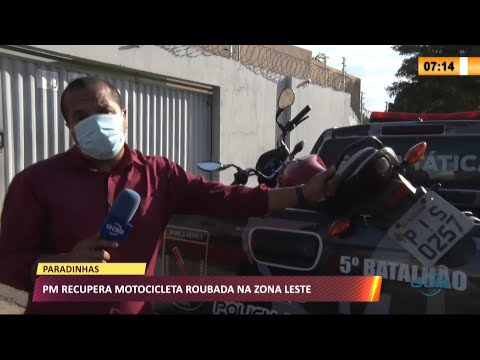 PM recupera moto roubada na zona leste e apreende arma de fogo 03 09 2021