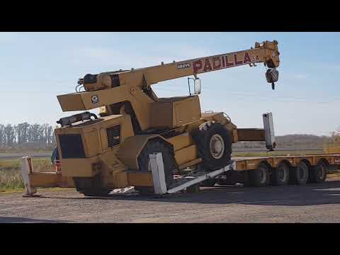 Subiendo grúa a carretón