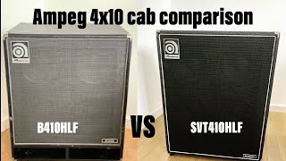 Video thumbnail for Ampeg B410HLF vs SVT410HLF comparison by Tom Longbottom