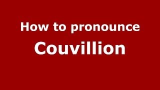How to pronounce Couvillion