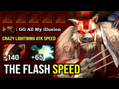 THE FLASH IS BACK Mjollnir Bloodseeker 100% OP Deleted CK with Max Speed Godlike 9K MMR DotA 2
