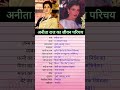 Anita Raj Biography Youtubeshorts