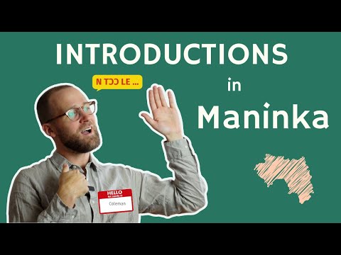 Introductions in Malinké | Learn Maninka | Lesson 4
