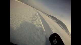 preview picture of video 'Majlokobra ťahanie snowboardu za can-am (pri slatine)'