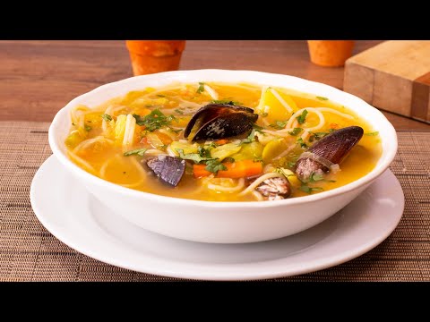 Como preparar sopa de choro receta fácil y rápida| A COCINAR.