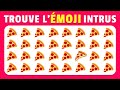 Trouve l'intrus ÉMOJI | 40 niveaux FACILE à IMPOSSIBLE