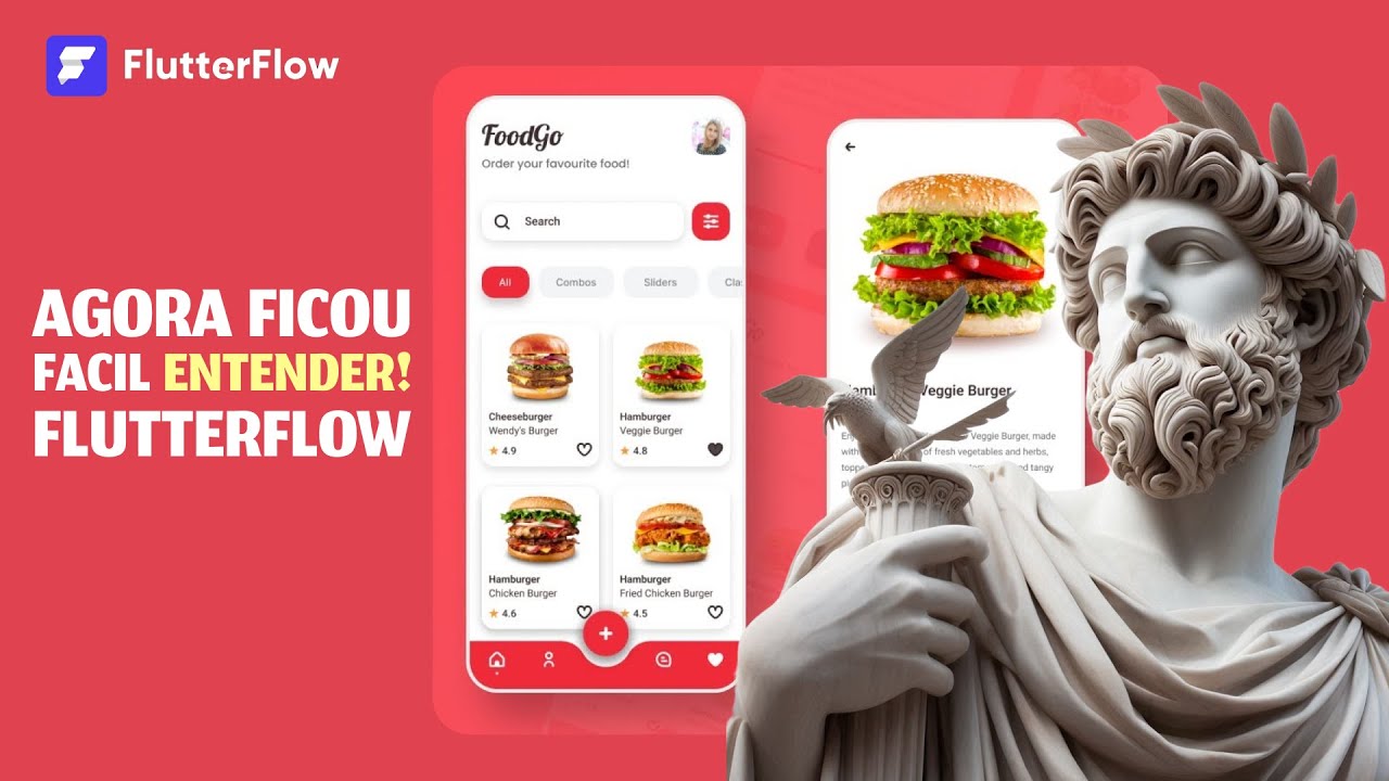 Flutterflow Primeiros passos I Curso Gratis + App De delivery Estilo Ifood